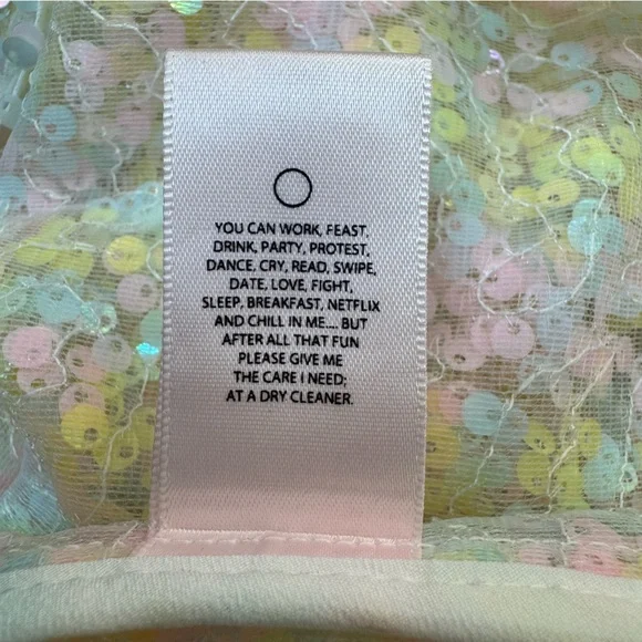 Selkie The Rainbow Sequin Puff Dress - Picture 15 of 16